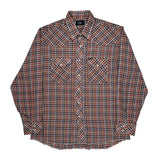 Wrangler Checked Flannel Shirt - Large Multicoloured Cotton
