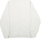 CARHARTT Mens White Hoodie L Cotton Blend Pullover Hooded Sweatshirt