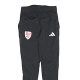 ADIDAS Mens Joggers Black S W26 L26 Regular Fit Tapered Leg Sports Training