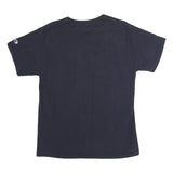 CHAMPION Mens Navy Blue Logo Graphic T-Shirt M Short Sleeve Crew Neck Cotton