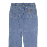 CARHARTT Mens Jeans Blue Relaxed Straight Denim Medium W36 L30 Workwear