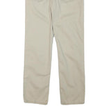 LEVI'S Mens Beige Cotton Blend Regular Straight Trousers W28 L28 Casual Zip