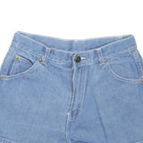 Womens Light Blue Denim Style Cotton Blend Shorts XS W24 Casual Summer Wear