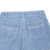 Womens Light Blue Denim Style Cotton Blend Shorts XS W24 Casual Summer Wear