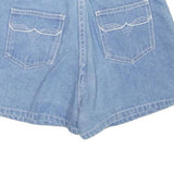 Womens Light Blue Denim Style Cotton Blend Shorts XS W24 Casual Summer Wear