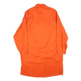 Womens Orange Button Cotton Blend Classic Long Sleeve Jacket L Workwear