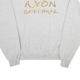 CHAMPION Mens Grey Avon Softball Crew Neck M Cotton Blend Sweatshirt
