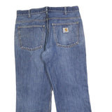 CARHARTT Mens Jeans Blue Relaxed Straight Denim Medium W33 L28 Workwear Button