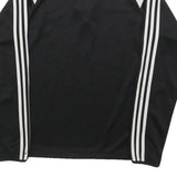 ADIDAS Mens Black & White 1/4 Zip S Sweatshirt Sports Training Pullover