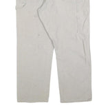CARHARTT Mens Regular Fit Beige Cotton Blend Straight Leg Trousers W38 L30