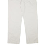 CALVIN KLEIN Mens Cotton Blend Beige Regular Fit Straight Leg Trousers W36 L30