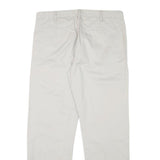 CALVIN KLEIN Mens Cotton Blend Beige Regular Fit Straight Leg Trousers W36 L30