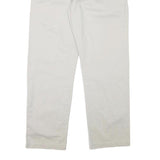 CALVIN KLEIN Mens Cotton Blend Beige Regular Fit Straight Leg Trousers W36 L30