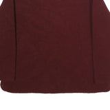 LEE Womens Maroon Plain Crew Neck Polyester Jumper L Casual Basic Knit