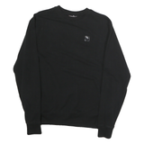 FILA Mens Black Crew Neck S Sweatshirt Cotton Classic Casual