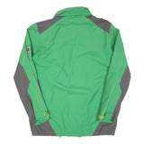 JACK WOLFSKIN Mens Green & Grey Outdoor Jacket S Polyester Blend Zip Plain