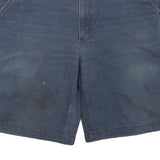 CARHARTT Mens Shorts Blue Relaxed Fit Casual L W36 Workwear Cotton Blend
