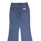 WRANGLER Womens Blue Regular Flared Denim Light W27 L34 Classic Jeans
