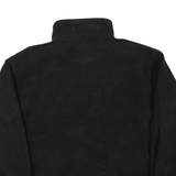 Mens Black Polyester Blend Jacket 2XL Plain Zip Closure Warm Casual Outerwear
