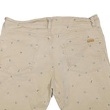 CARHARTT Mens Shorts Beige Casual Printed L W36 Cotton Blend Relaxed Fit