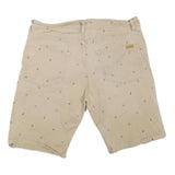 CARHARTT Mens Shorts Beige Casual Printed L W36 Cotton Blend Relaxed Fit