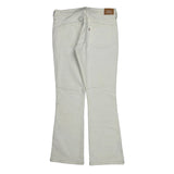 Levis Boot Cut Jeans - 33W UK 12 White Cotton