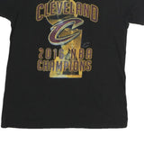 ADIDAS Mens Black Cleveland NBA Champions Graphic T-Shirt M Short Sleeve Crew
