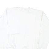 DOLPHIN Womens White Sweatshirt Crew Neck M Otters Graphic Print Cotton Blend