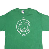 MAJESTIC Mens Green XL Graphic T-Shirt Short Sleeve Crew Neck Cotton Casual