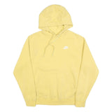 NIKE Mens Yellow Hoodie S Cotton Blend Pullover Casual Sportswear