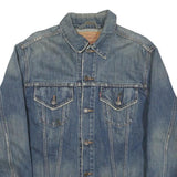 LEVI'S Mens Blue Denim Jacket M Cotton Blend Button Casual Classic Fit