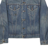LEVI'S Mens Blue Denim Jacket M Cotton Blend Button Casual Classic Fit