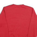 CHAMPION Mens Red University Of Calgary Crew Neck M Cotton Blend Sweatshirt