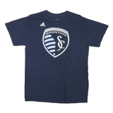 ADIDAS Mens Navy Sporting Sporting Kansas City Graphic T-Shirt M Short Sleeve