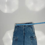 Zonz Cargo Trousers - 25W 27L Blue Denim