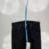 Levis 501 Jeans - 38W 30L Black Cotton
