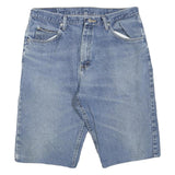 WRANGLER Mens Denim Blue Casual Shorts M W34 Cotton Blend Classic Fit