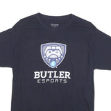 CHAMPION Mens Navy Blue Butler Esports Graphic T-Shirt M Short Sleeve Crew Neck