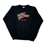 Planet Hollywood Spellout Sweatshirt - Small Black Cotton Blend