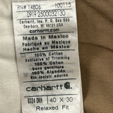 Carhartt Double Knee Carpenter Trousers - 40W 30L Brown Cotton