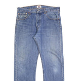 LEVI'S 501 Mens Jeans Blue Regular Straight Denim Medium W34 L30 Classic Button