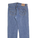 LEVI'S 501 Mens Jeans Blue Regular Straight Denim Medium W34 L30 Classic Button