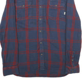 VANS Mens Blue & Red Check Shirt L Long Sleeve Cotton Casual Workwear