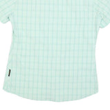 JACK WOLFSKIN Womens Blue Shirt UK 12 Short Sleeve Polyester Blend Casual