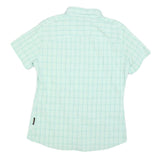 JACK WOLFSKIN Womens Blue Shirt UK 12 Short Sleeve Polyester Blend Casual