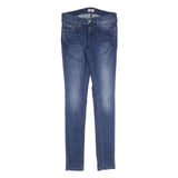 TOMMY JEANS Womens Slim Blue Denim Light Wash Jeans W31 L34 Stylish Comfortable