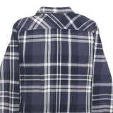 LEE Womens Blue White Check Shirt M Cotton Casual Button Up Long Sleeve