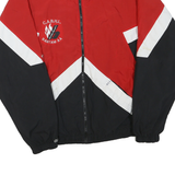 MEE Mens Red Black White Sports Team Jacket XL Polyester Blend Zip Closure