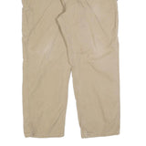 CARHARTT Mens Cotton Blend Beige Relaxed Straight Trousers W40 L30 Casual