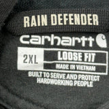 Rain Defender Carhartt Hoodie - 2XL Black Cotton